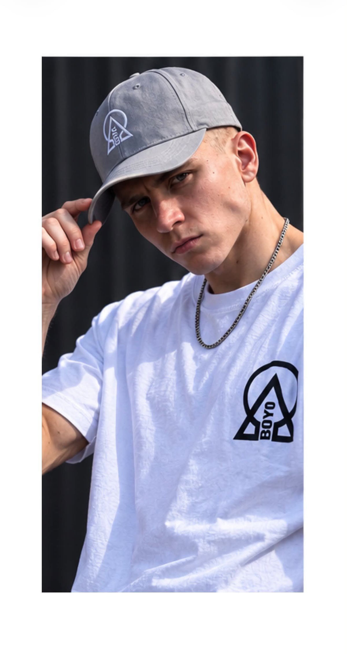 Grey Classic Logo Cap